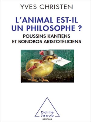 cover image of L'animal est-il un philosophe ?